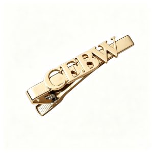 Stainless steel side bangs hair clip with a custom cutout name